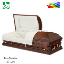 JS-A881 good selling high quality semi-gloss finish caskets